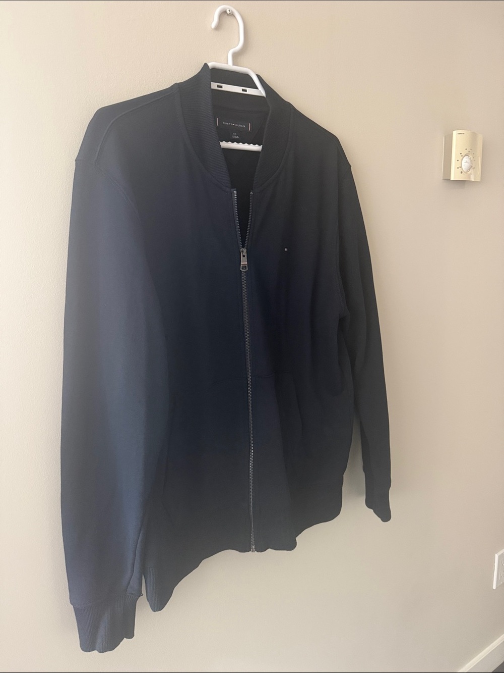 Tommy Hilfiger Dark Navy Full-Zip Bomber Jacket